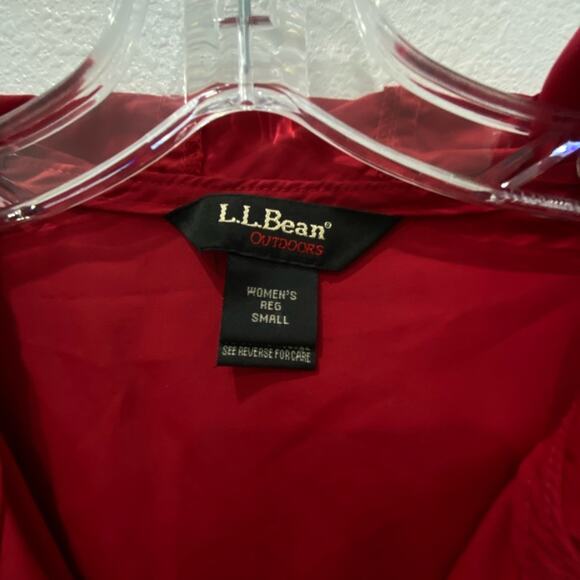L.L.‎ Bean windbreaker jacket red small - Picture 4 of 8